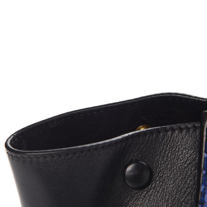 Celine Python Calfskin Medium Trapeze Blue Black 16 of 24