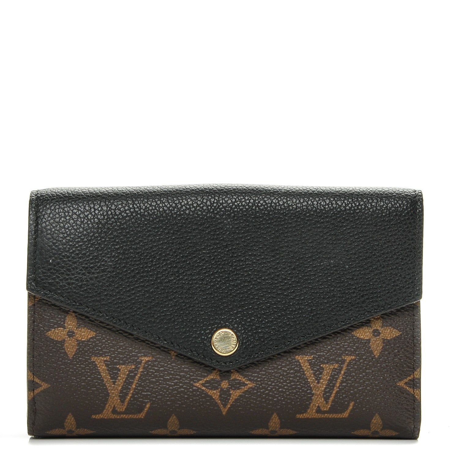 Louis Vuitton Monogram Pallas Compact Wallet Black 1 of 7