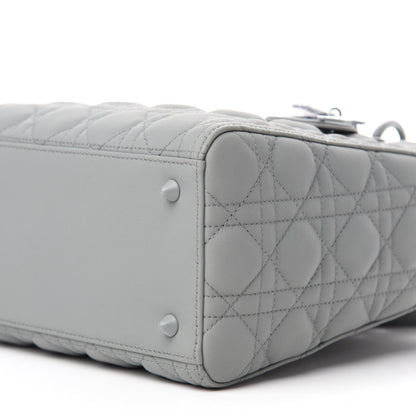 Christian Dior Ultra Matte Calfskin Cannage Medium Lady Dior Grey Stone 7 of 10