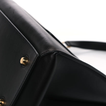Celine Supple Calfskin Medium Edge Shoulder Bag Navy Blue 12 of 20