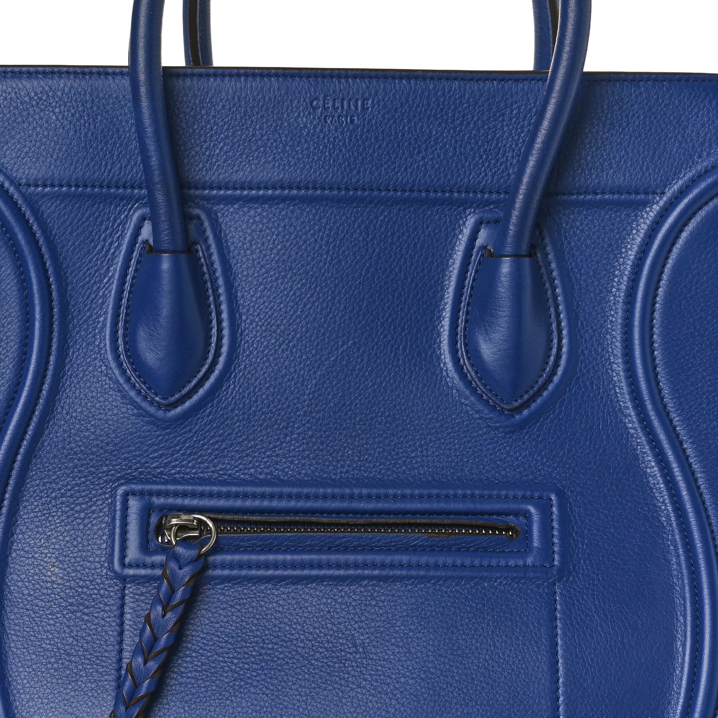 Supple Calfskin Medium Phantom Luggage Indigo