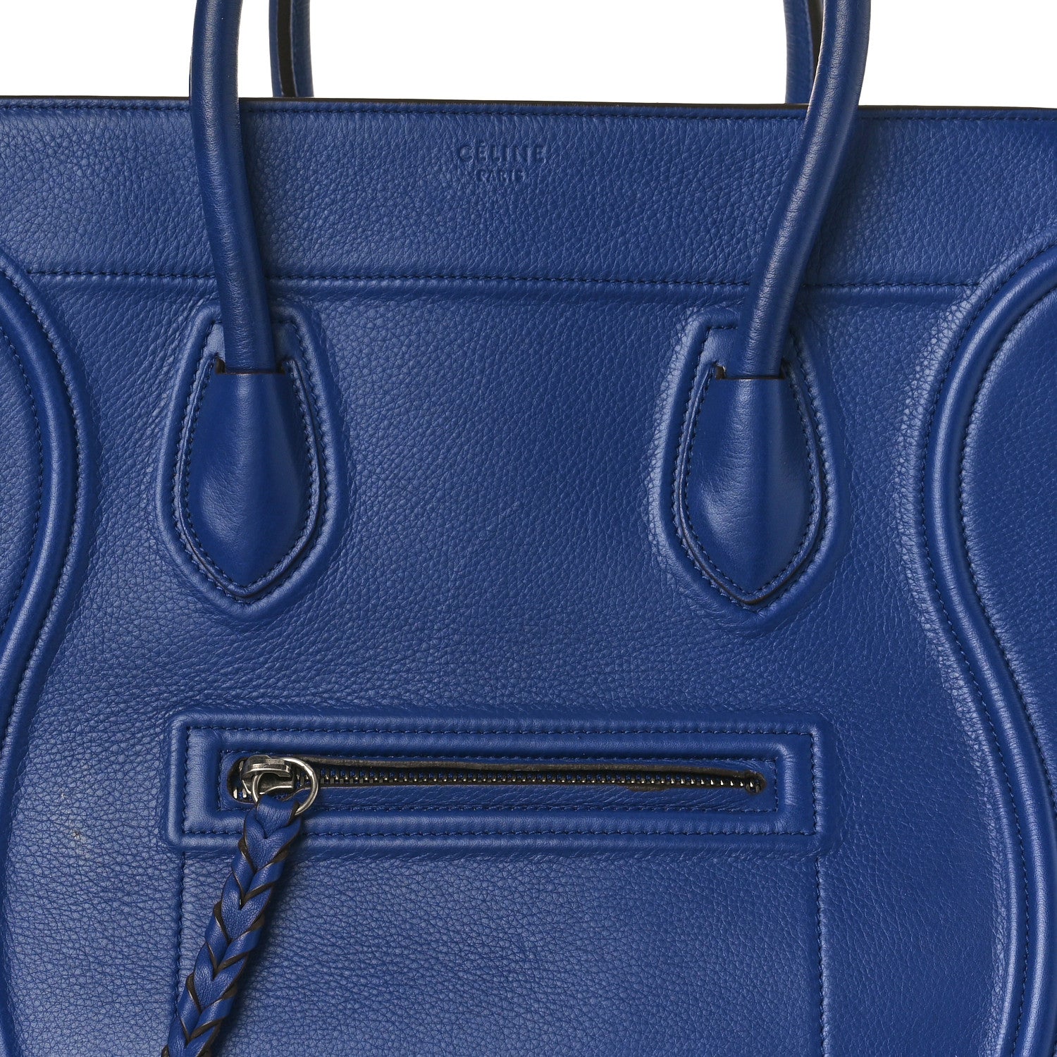 Celine Supple Calfskin Medium Phantom Luggage Indigo 7 of 17