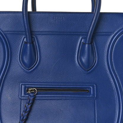 Celine Supple Calfskin Medium Phantom Luggage Indigo 7 of 17