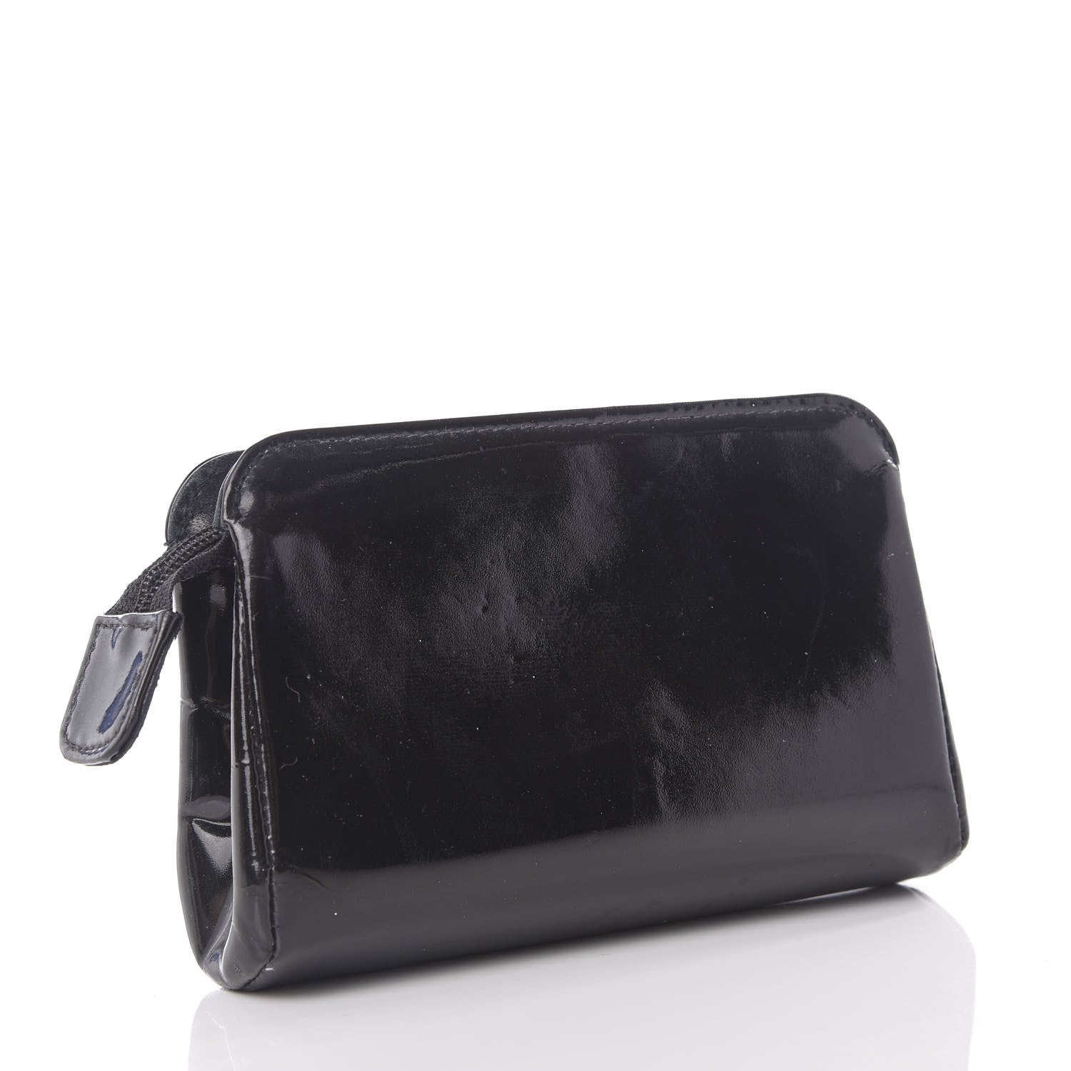 Chanel Patent Timeless CC Cosmetic Pouch Black 2 of 8