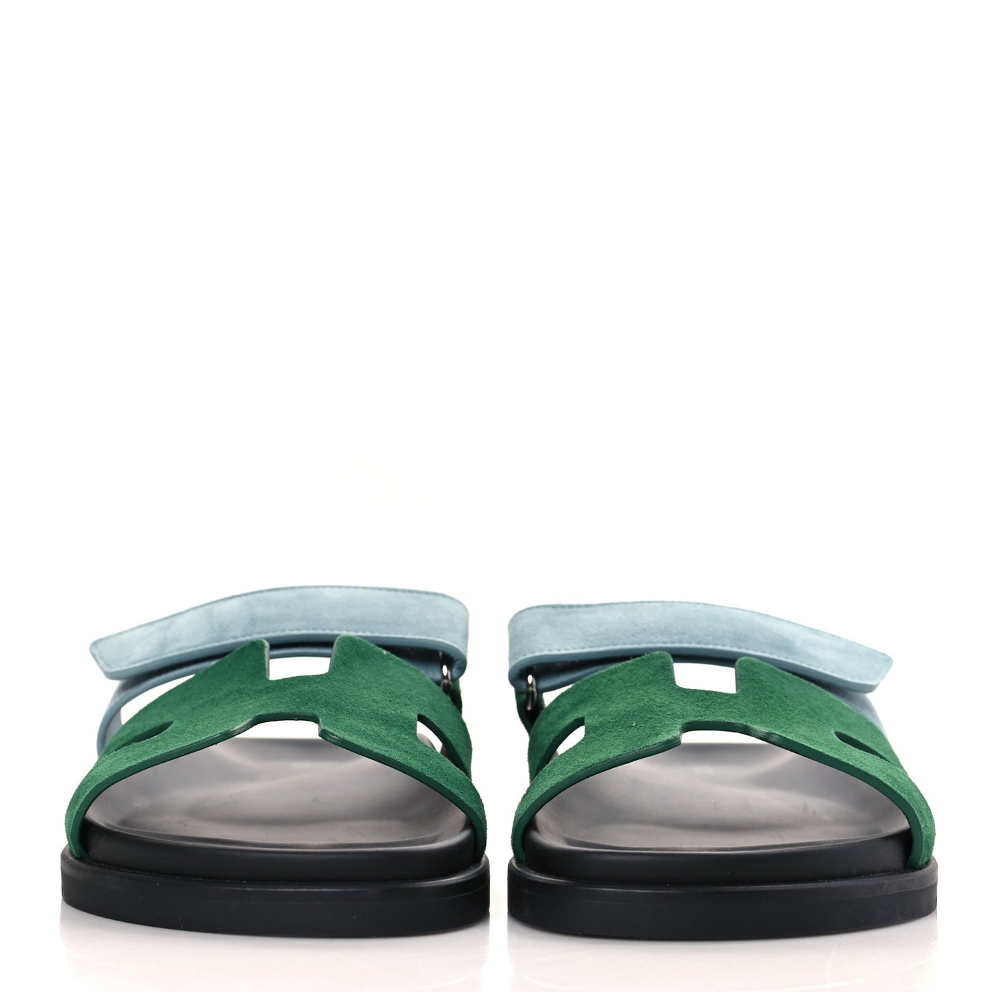 Suede Goatskin Womens Chypre Sandals 38 Vert Cactus Vert d'eau
