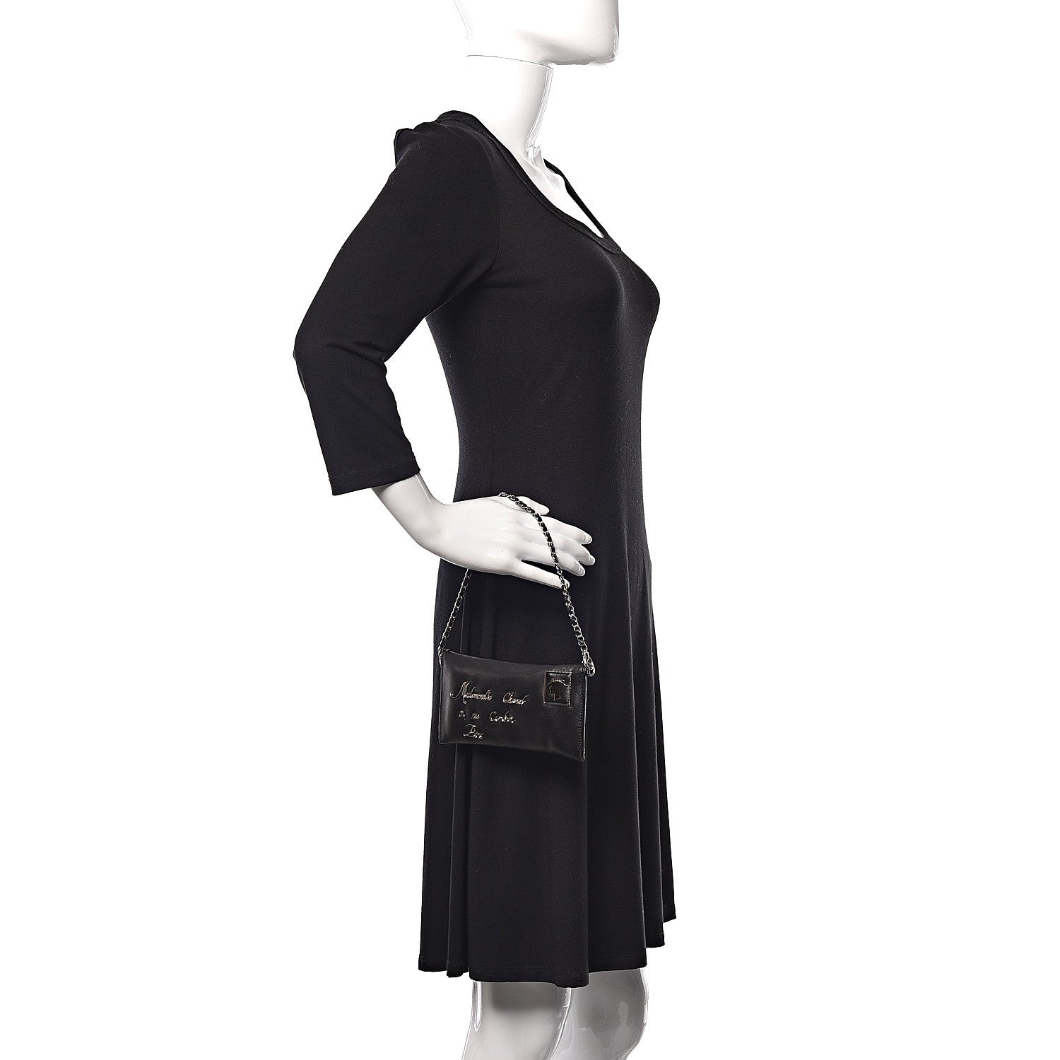 Chanel Lambskin Envelope 31 Rue Cambon Chain Clutch Black 3 of 16