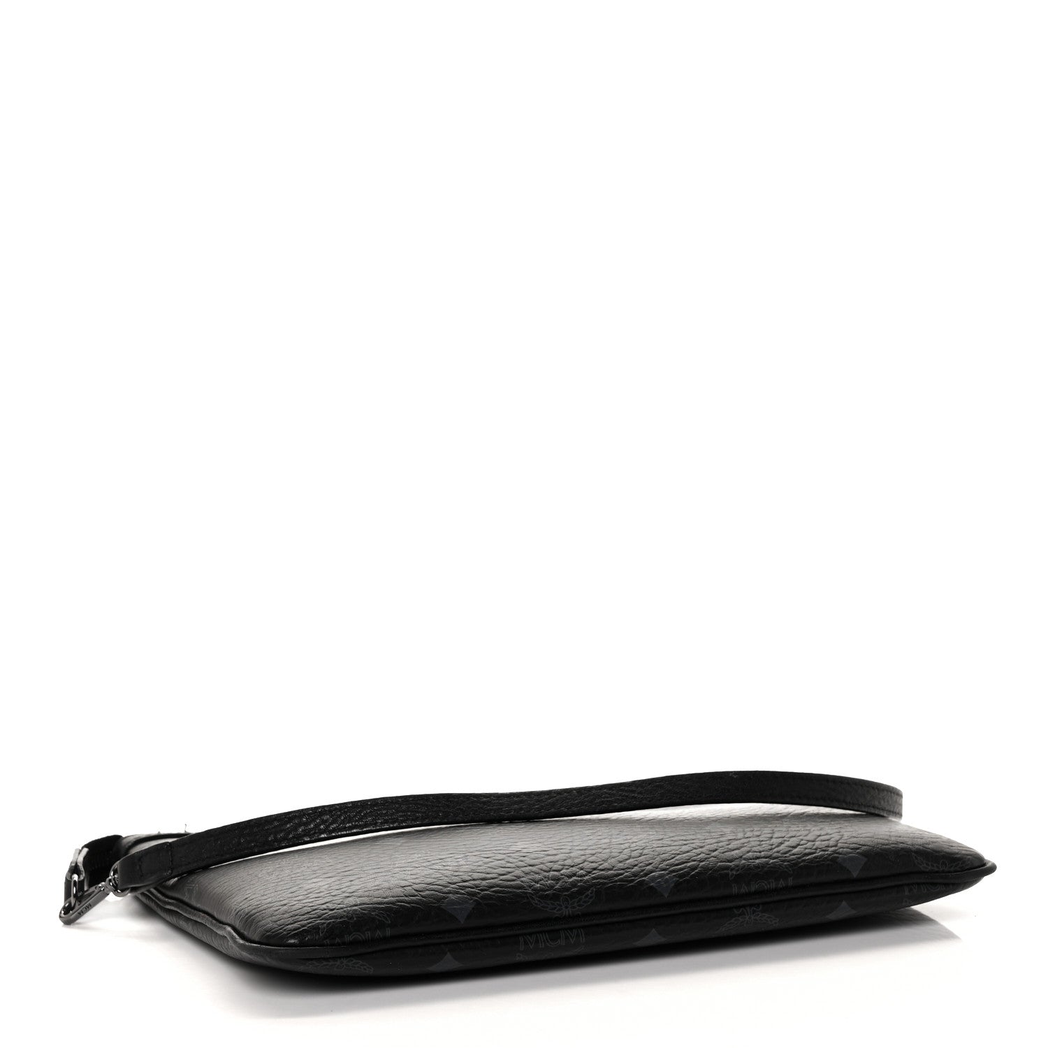 MCM Visetos Liz Shopper Tote Pouch Black 3 of 9