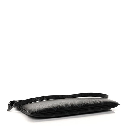 MCM Visetos Liz Shopper Tote Pouch Black 3 of 9