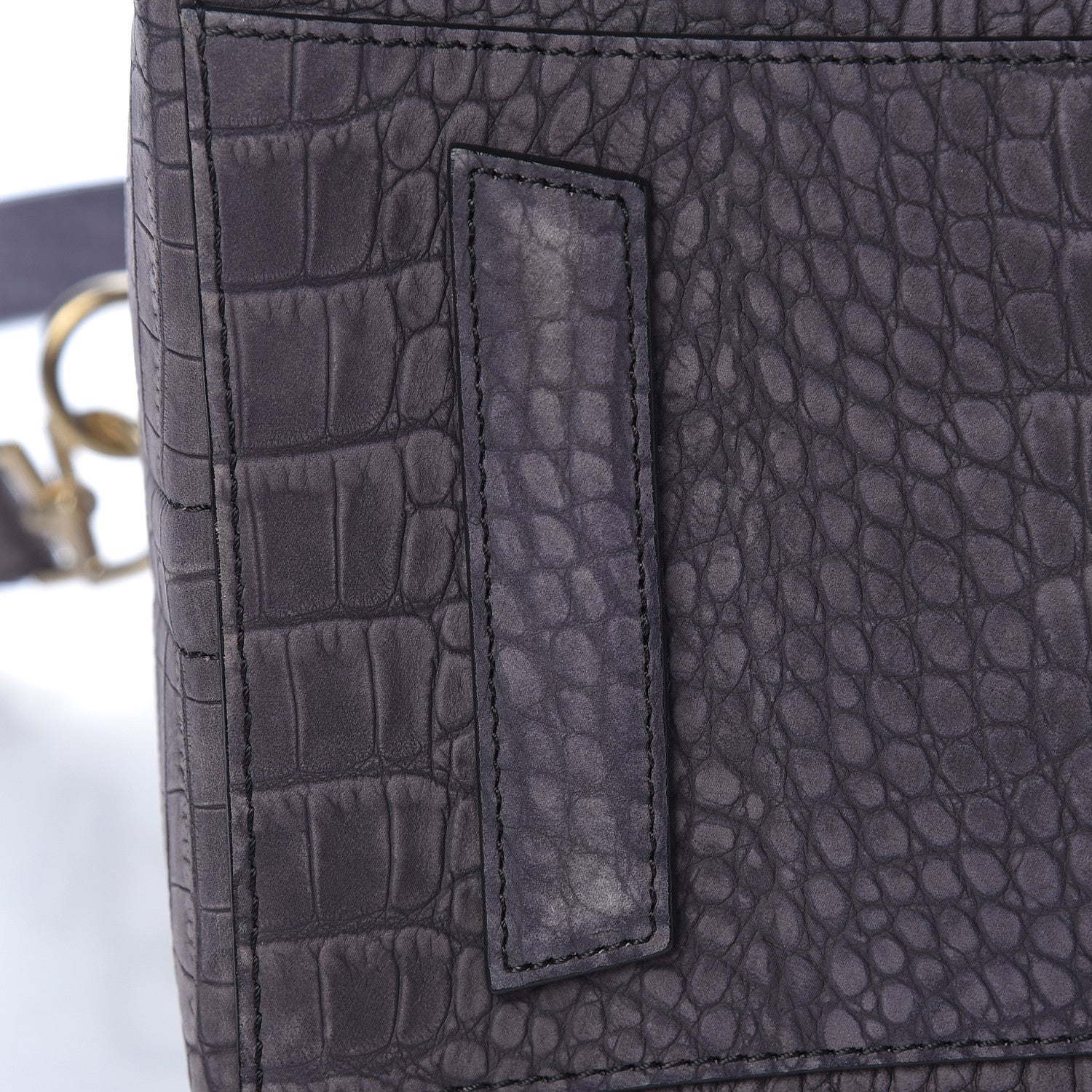 Givenchy Nubuck Crocodile Embossed Medium Antigona Brown 17 of 18