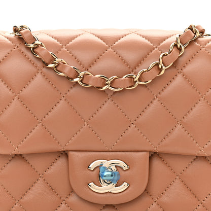 Chanel Lambskin Quilted Mini Square Flap Brown 8 of 11