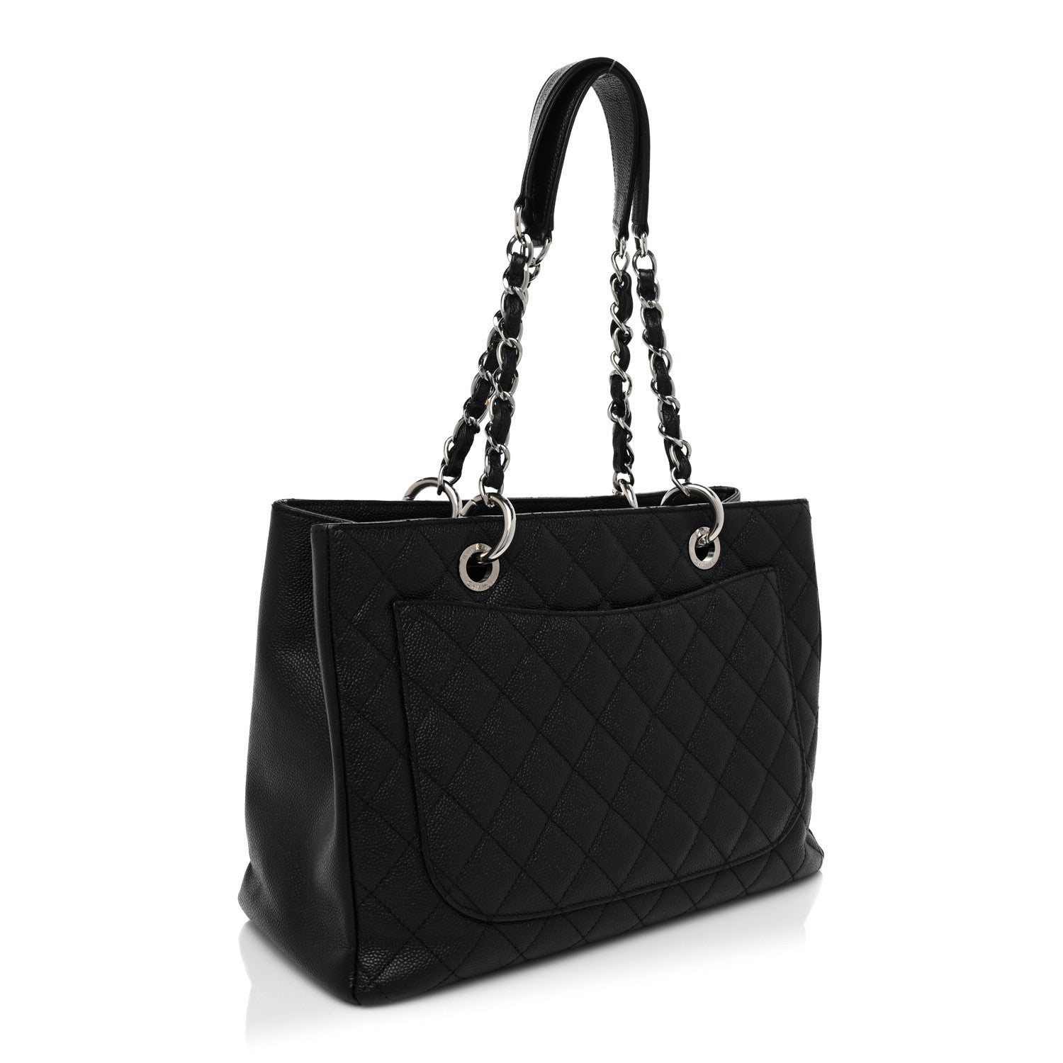 Chanel Caviar Quilted Grand Shopping Tote GST Black 3 of 14