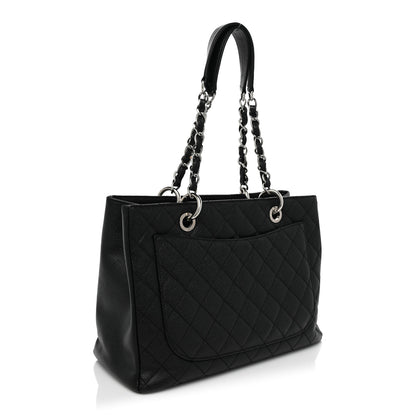 Chanel Caviar Quilted Grand Shopping Tote GST Black 3 of 14