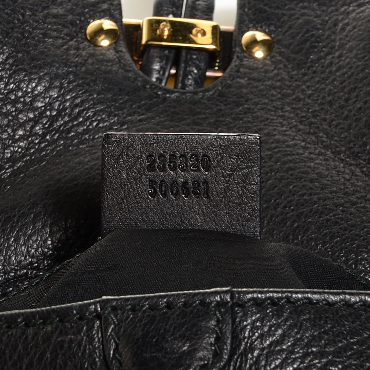 Gucci Leather Bamboo Croisette Evening Bag Black 7 of 7