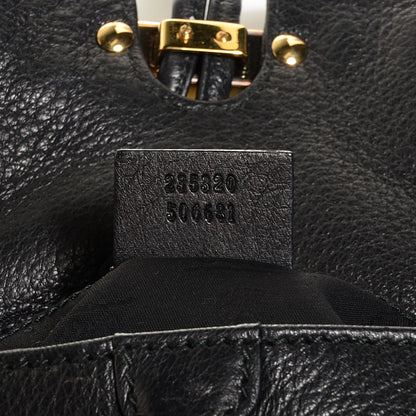 Gucci Leather Bamboo Croisette Evening Bag Black 7 of 7
