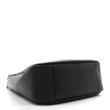 Saint Laurent Smooth Calfskin Large Le 5 A 7 Soft Hobo Black 4 of 10