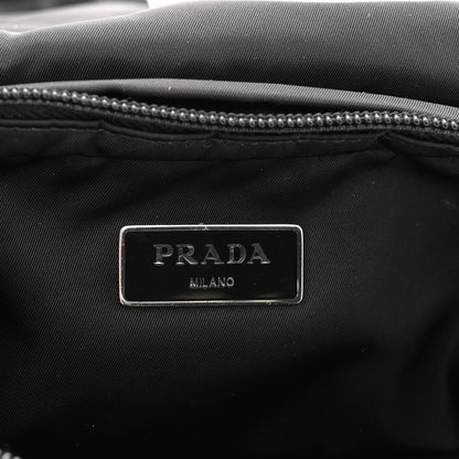Prada Re-Nylon Logo Plaque Sling Backpack Black 5 of 8