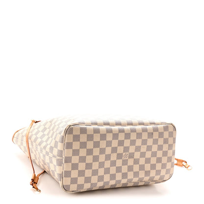 Louis Vuitton Damier Azur Neo Neverfull MM Rose Ballerine 4 of 11