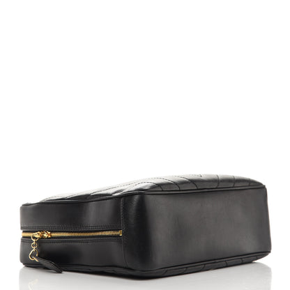 Chanel Lambskin Chevron Quilted Camera Case Black 4 of 10