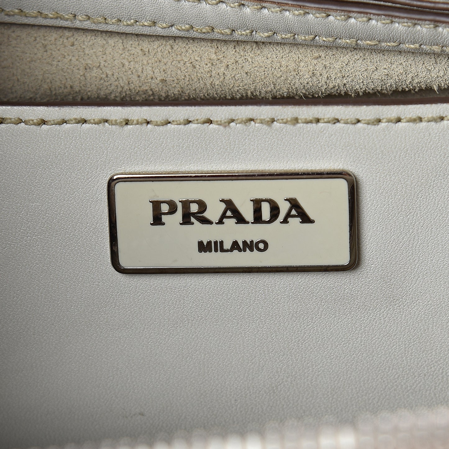 City Calf Hand Stitched Small Galleria Double Zip Tote Talco