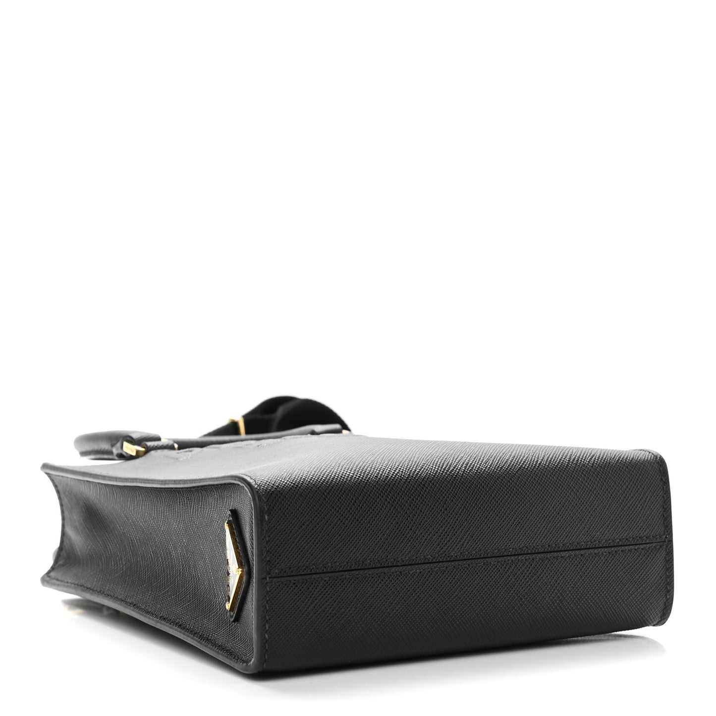 Saffiano Lux Small Shoulder Bag Black