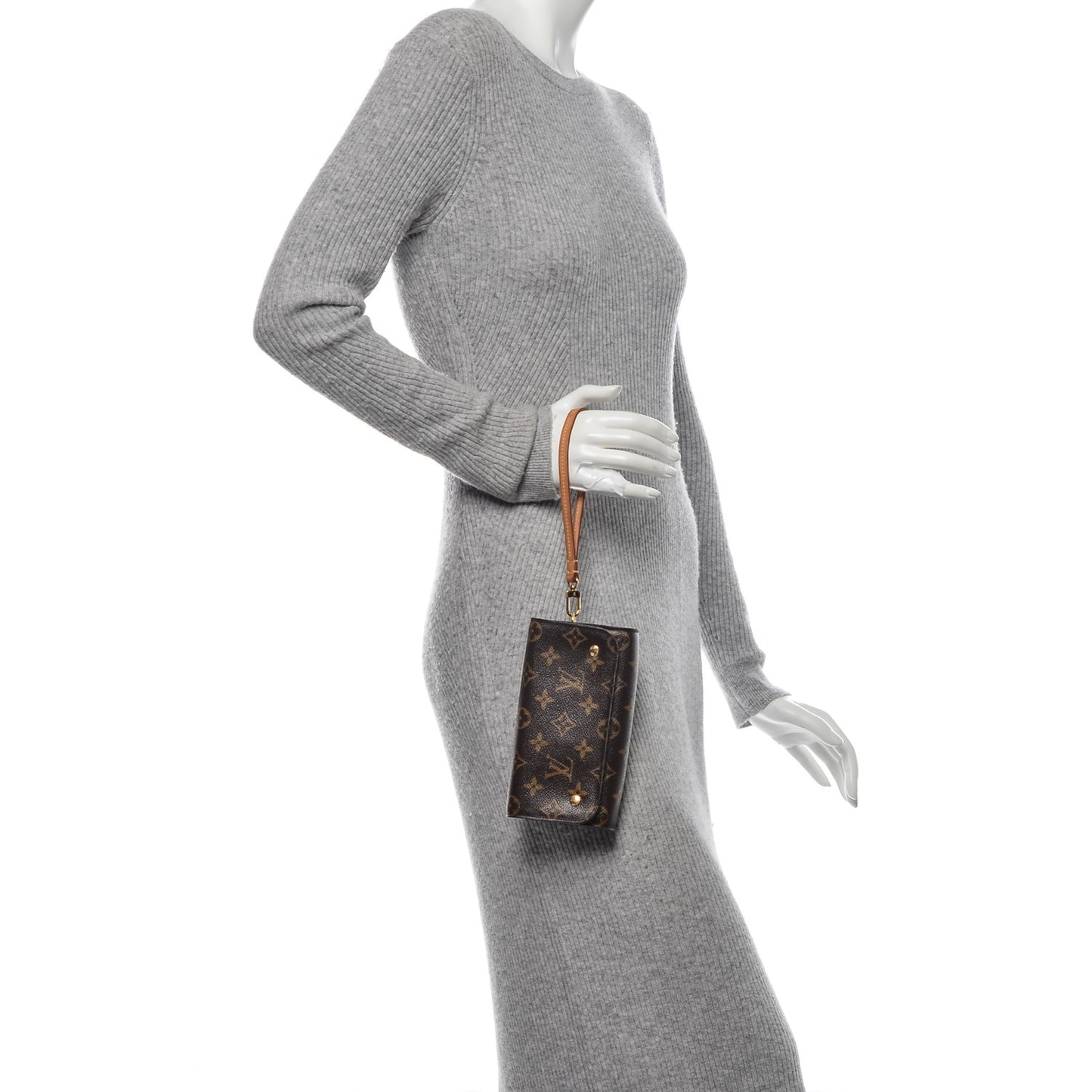 Monogram Wristlet Clutch
