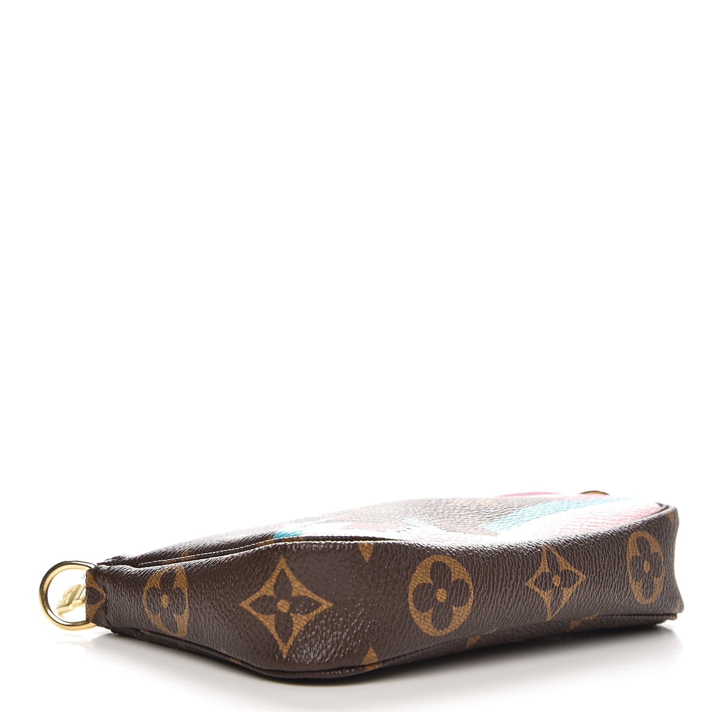 Monogram 2016 Christmas Animation Mini Pochette Accessories Rose Ballerine