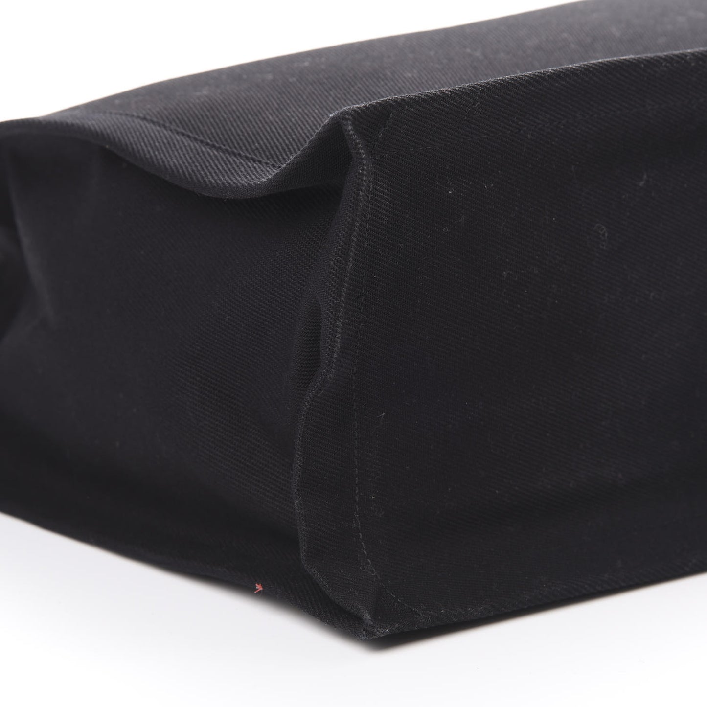 Linen Calfskin Rive Gauche Tote Black