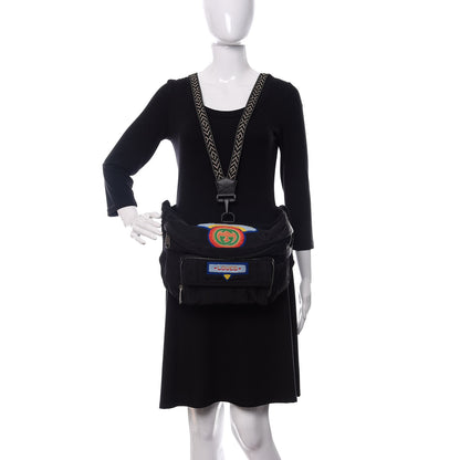 Gucci Nylon 80s Logo Patch Belt Bag Black 2 of 10