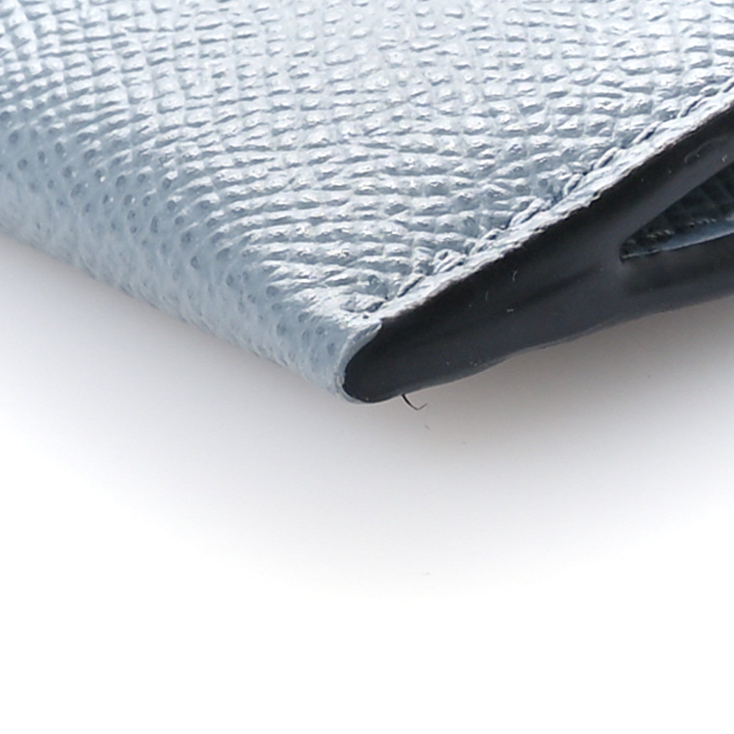 Christian Dior Grained Calfskin Saddle Chain Wallet Pouch Grey Stone 11 of 12