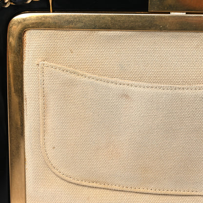 Chanel Plexiglass Lambskin Framed Flap Bag Clutch Black 12 of 14