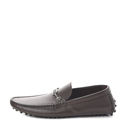 Louis Vuitton Calfskin LV Porto Vecchio Moccasin Loafers 8.5 Grizzli 1 of 8