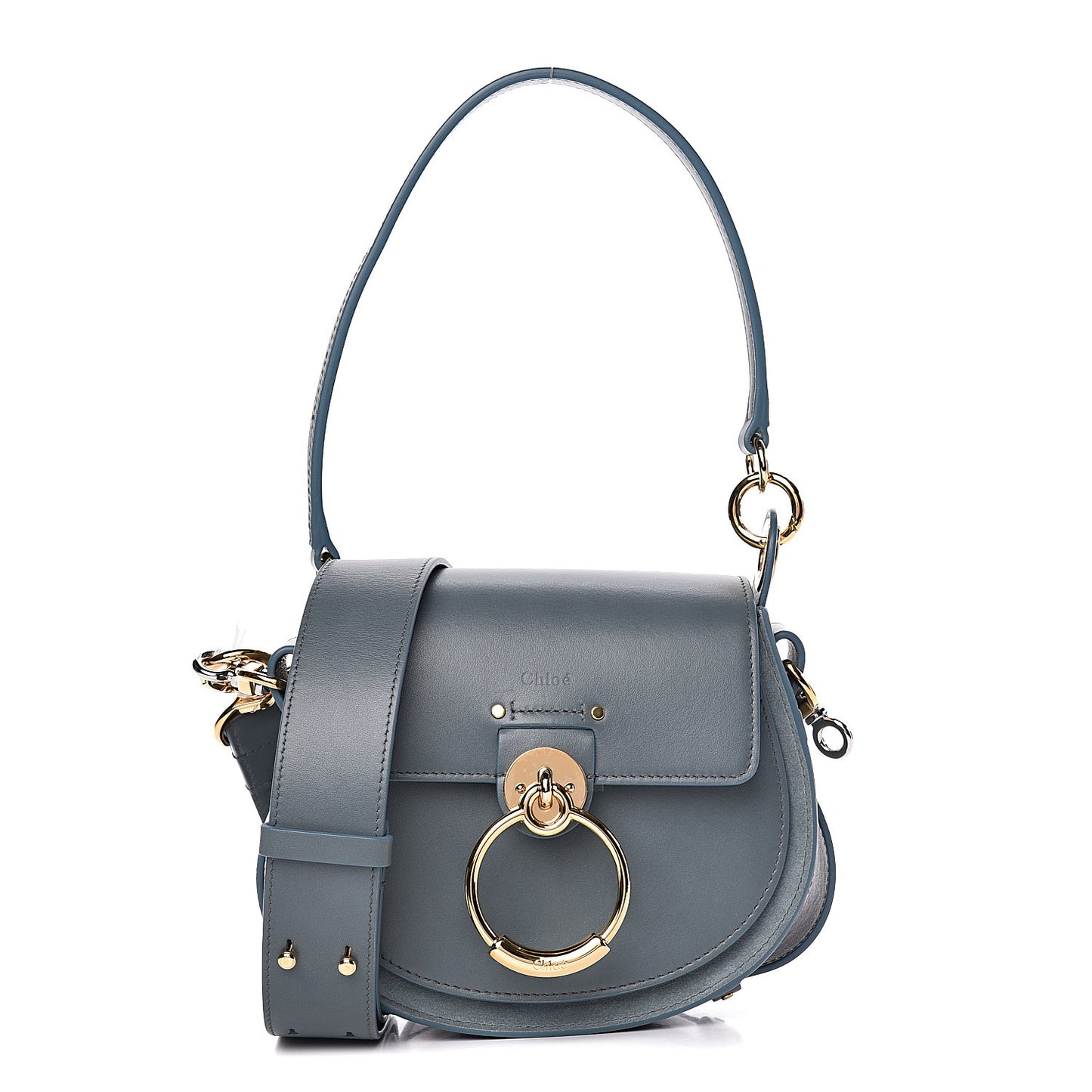 Calfskin Small Tess Bag Cloudy Blue