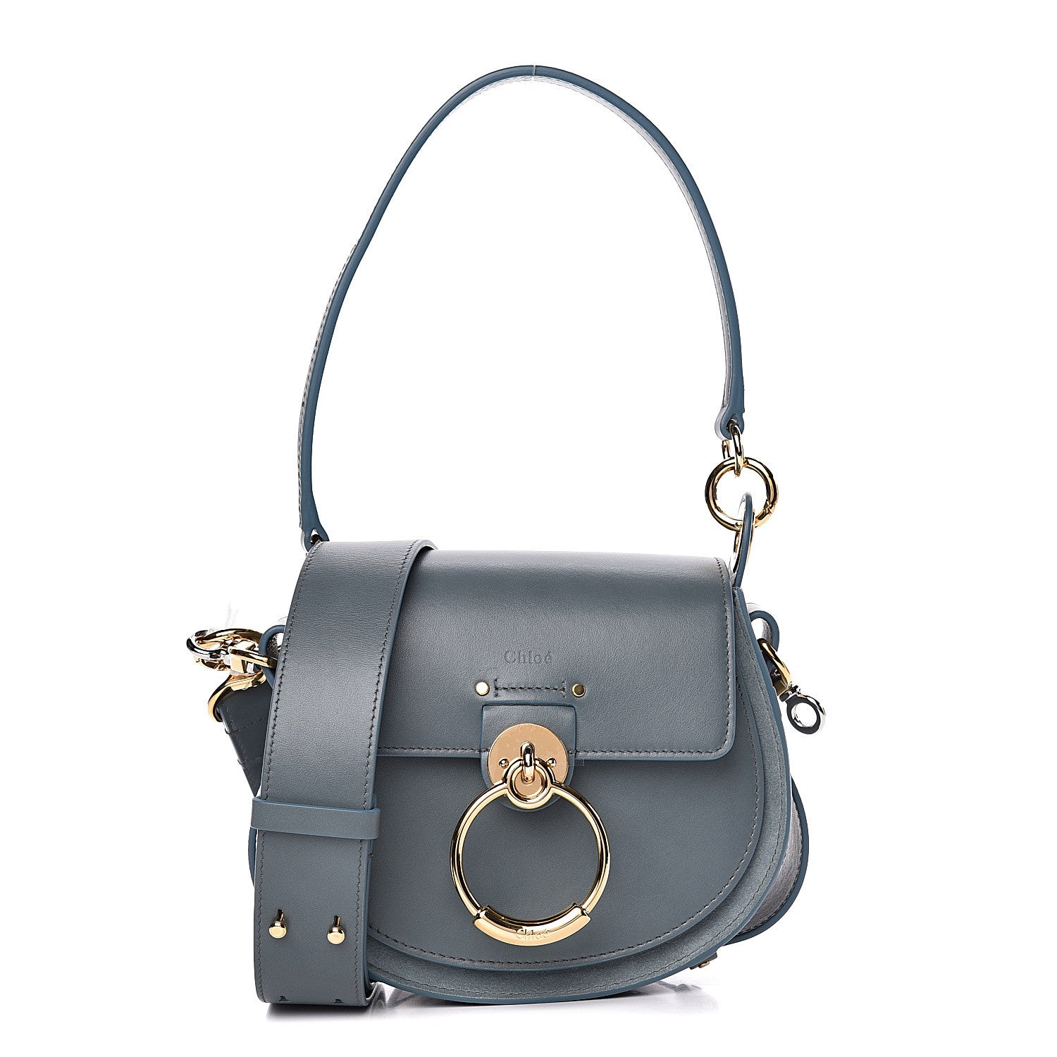 Chloe Calfskin Small Tess Bag Cloudy Blue 1 of 10
