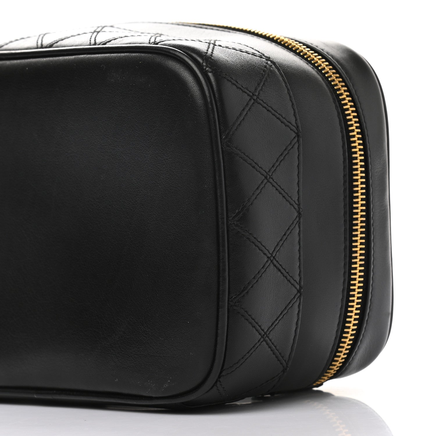 Chanel Lambskin Vanity Cosmetic Case Black 9 of 12