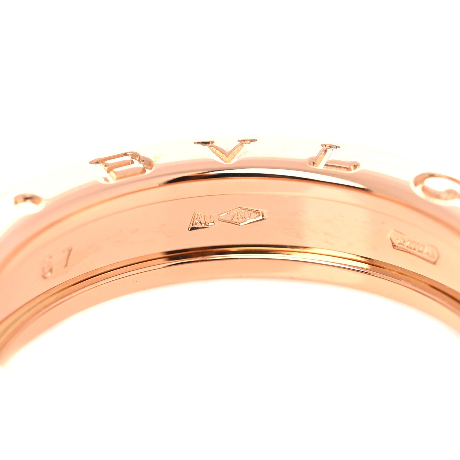 Bulgari 18K Rose Gold B.Zero1 One-Band Ring 57 8 4 of 6