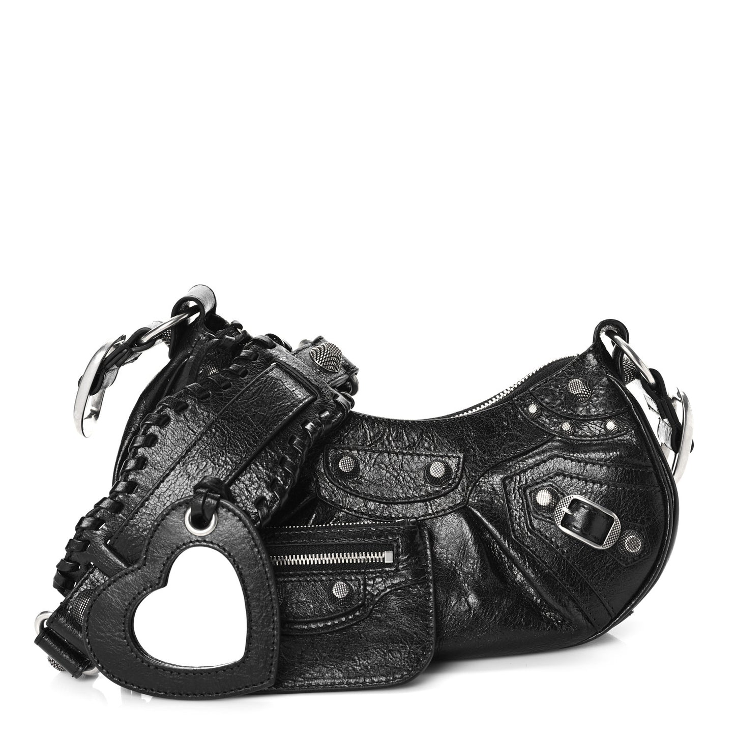 Agneau Arena Le Cagole Shoulder Bag XS Black