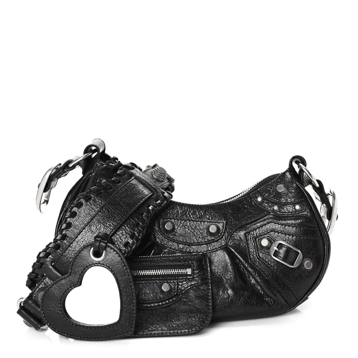 Balenciaga Agneau Arena Le Cagole Shoulder Bag XS Black 1 of 10