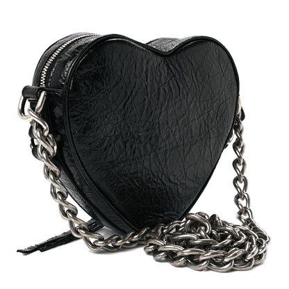 Balenciaga Agneau Arena Mini Le Cagole Heart Bag Black 3 of 11