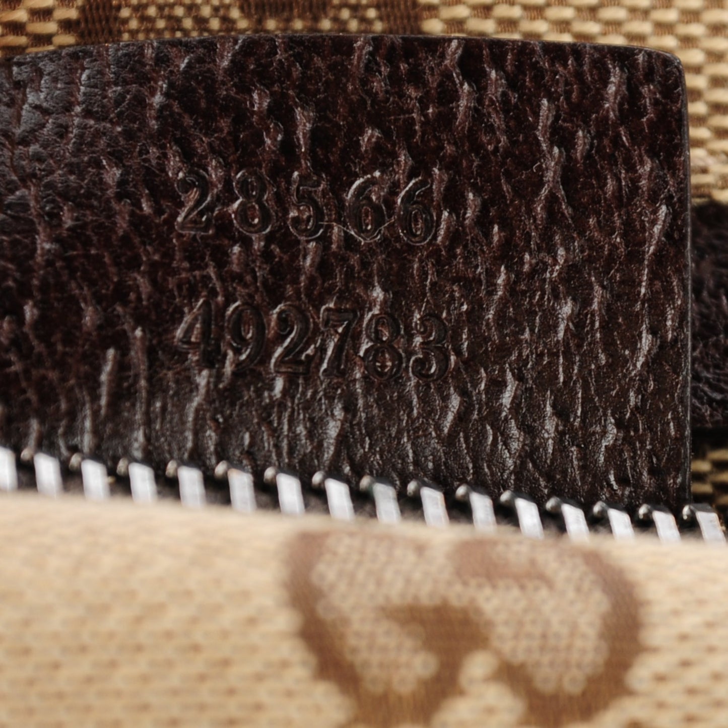 Monogram Web Belt Bag Dark Brown