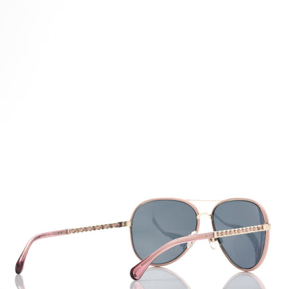 Chanel Pilot Winter Sunglasses 4219 Light Pink 4 of 9