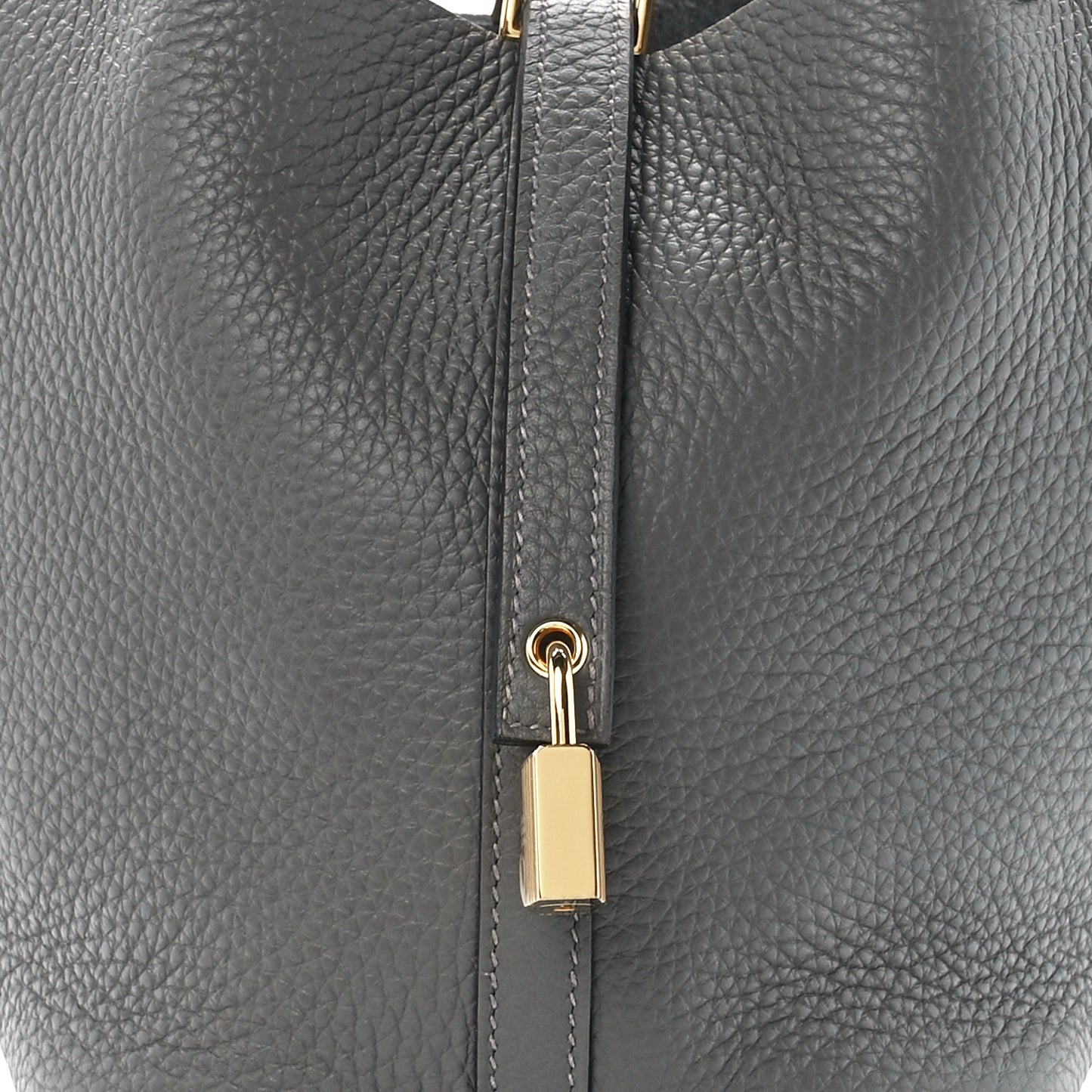 Taurillon Clemence Picotin Lock 18 PM Gris Meyer