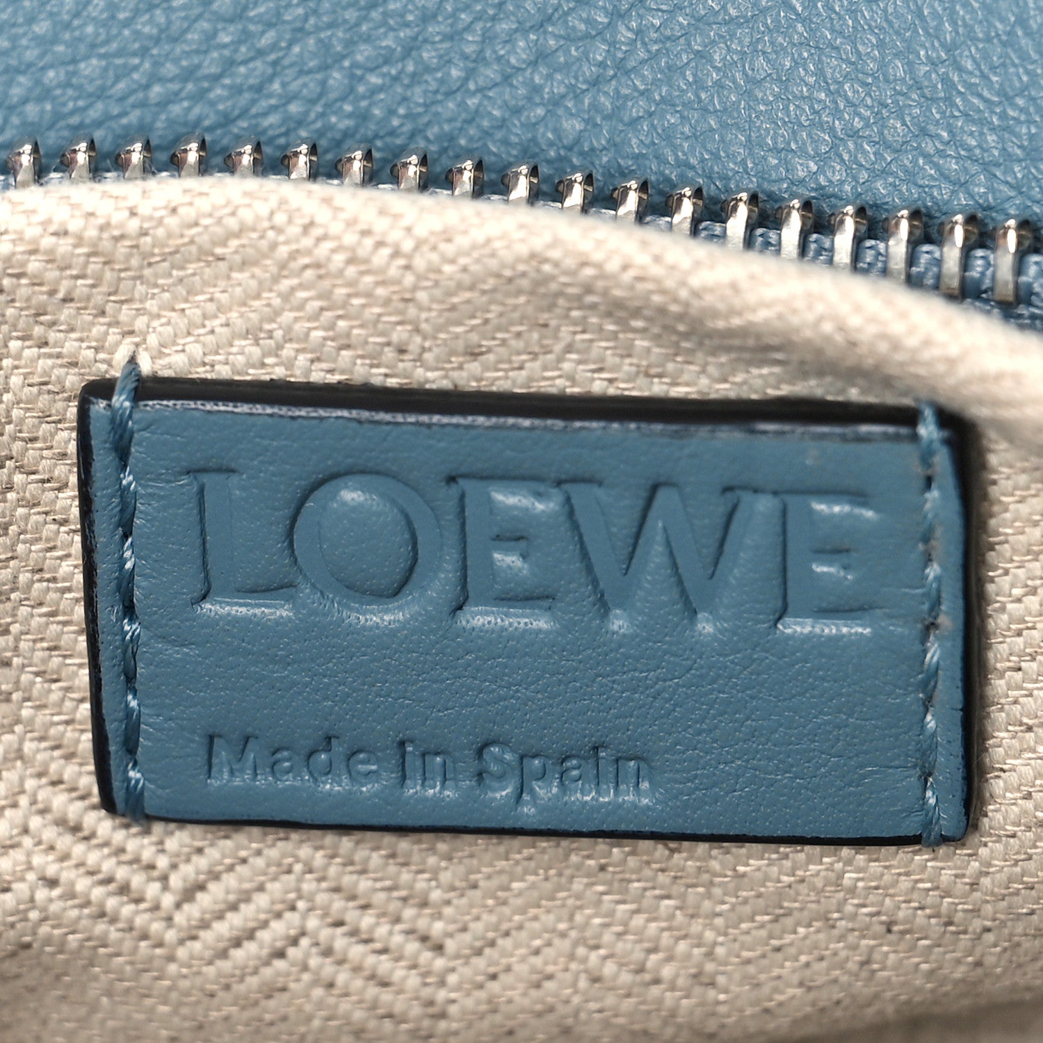 Loewe Calfskin Medium Puzzle Bag Stone Blue 6 of 8