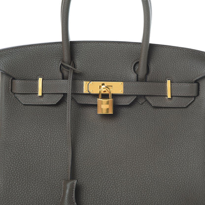Hermes Togo Birkin 30 Vert De Gris 9 of 12
