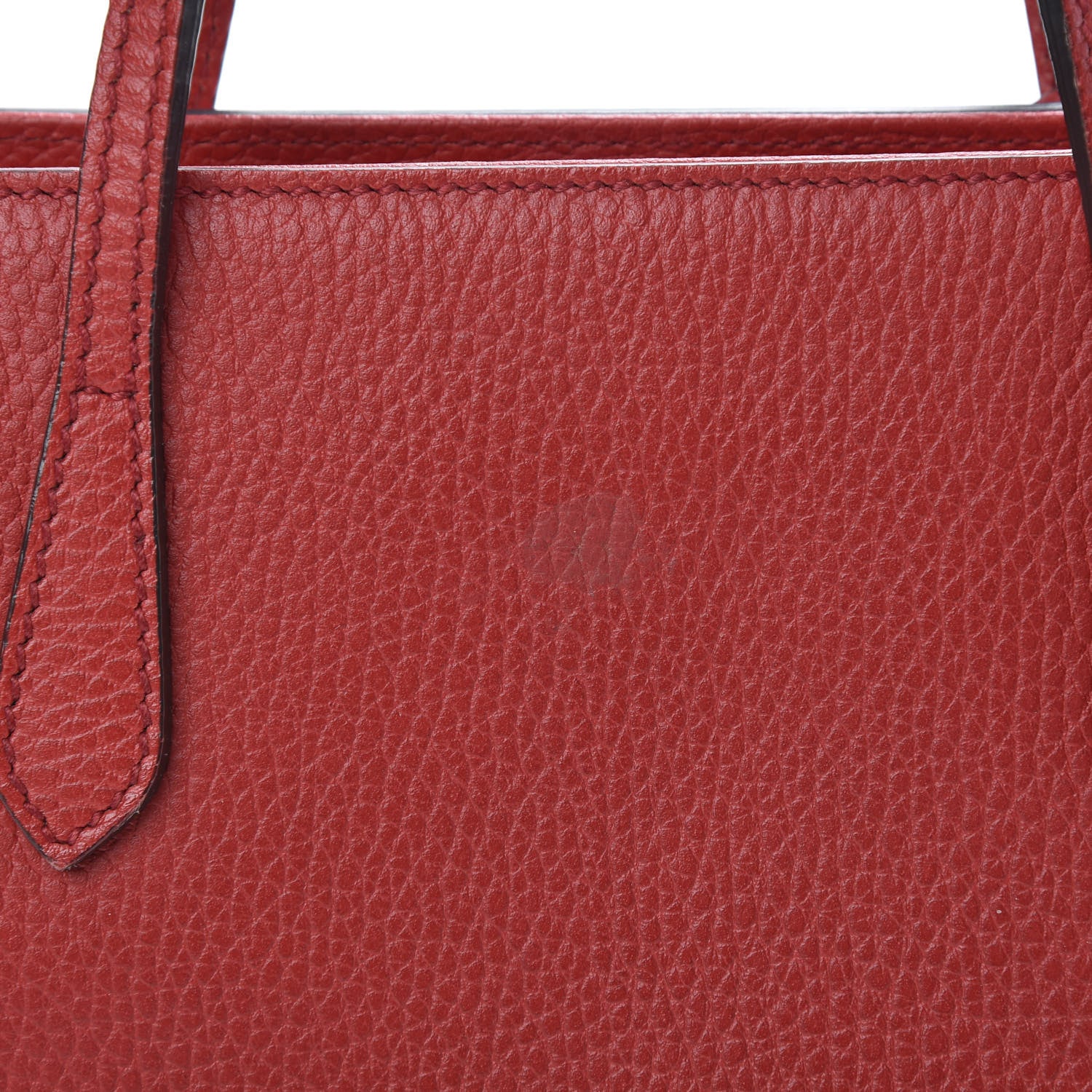 Gucci Dollar Calfskin MIni Swing Top Handle Bag Tabasco 11 of 11