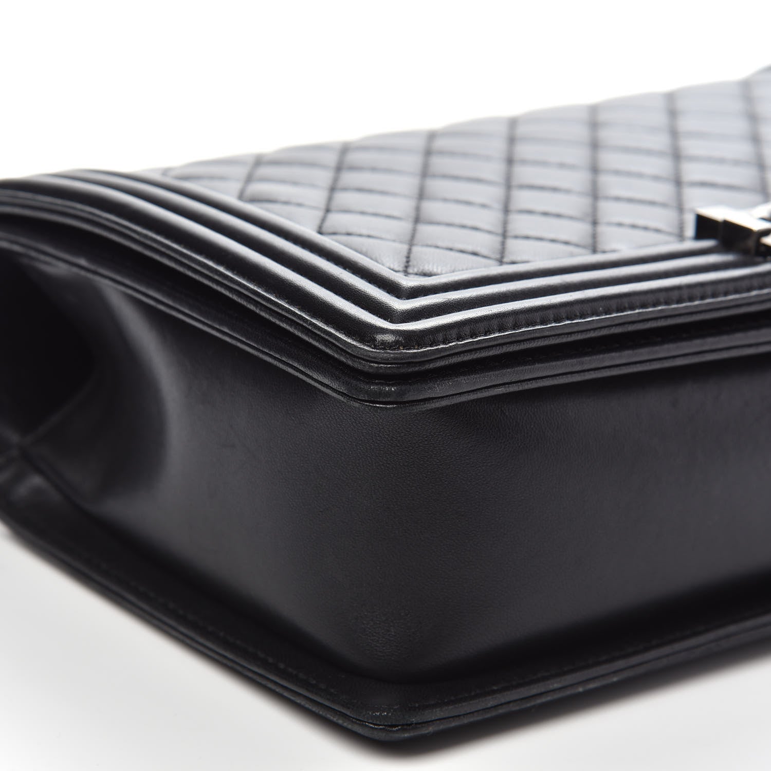 Chanel Lambskin Quilted New Medium Boy Flap Black 9 of 15