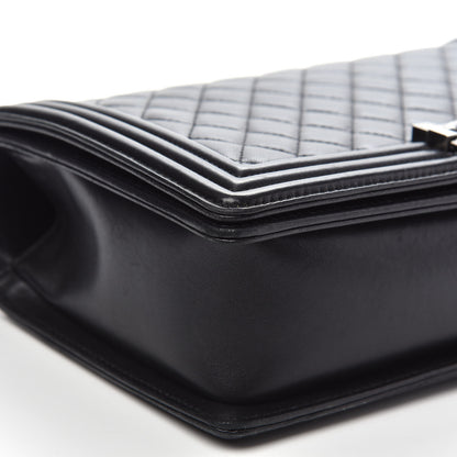 Chanel Lambskin Quilted New Medium Boy Flap Black 9 of 15