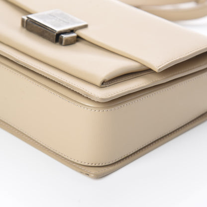 Saint Laurent Calfskin Medium Bellechasse Satchel Beige 9 of 9