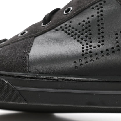 Louis Vuitton Suede Calfskin Dream On Low Top Sneakers 9 Black Green 11 of 12