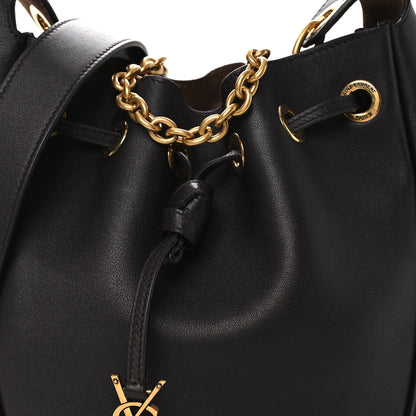 Saint Laurent Calfskin Cassandre Supple Bucket Bag Black 8 of 10
