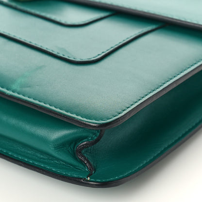 Bulgari Calfskin Small Serpenti Forever Snake Strap Crossbody Bag Emerald Green 9 of 12